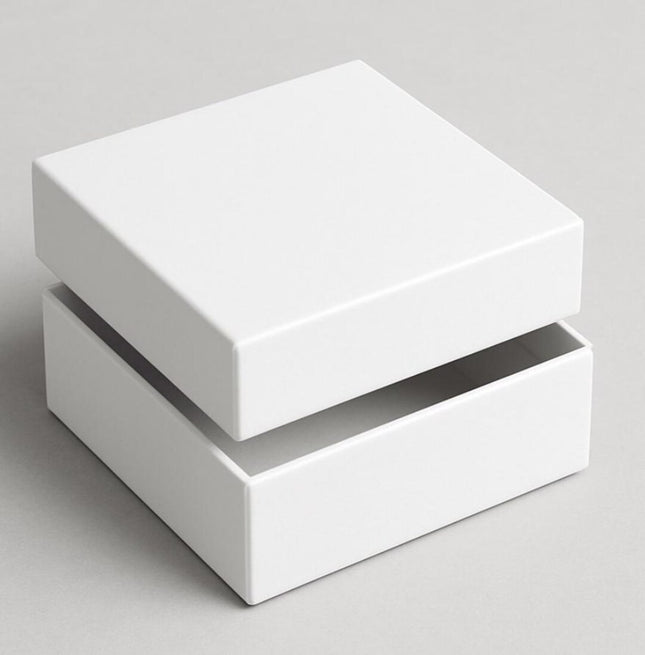 4x4x2 Rigid Two-Piece Gift Box Dieline SVG PDF AI