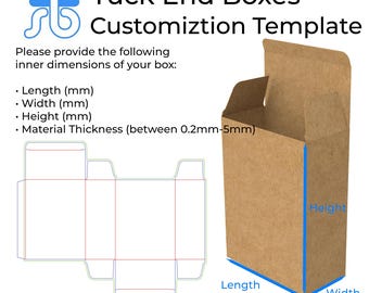 Mailer Box Dieline Template SVG PDF AI EPS Self-Lock Kraft