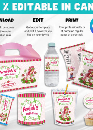 100+ Party Favor Templates Bundle: Editable Canva Mockups