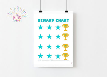 Child Reward Star Chart Printable | Kids Motivation Chart | Positive Behavior Tracker | Favor & Encouragement Digital PDF | Instant Download