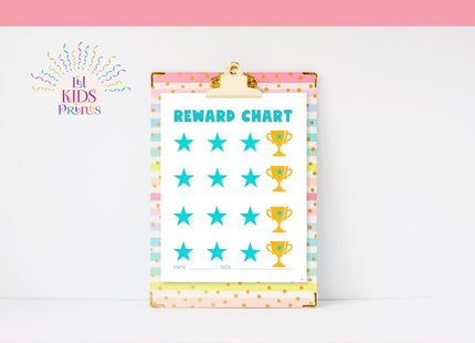 Child Reward Star Chart Printable | Kids Motivation Chart | Positive Behavior Tracker | Favor & Encouragement Digital PDF | Instant Download