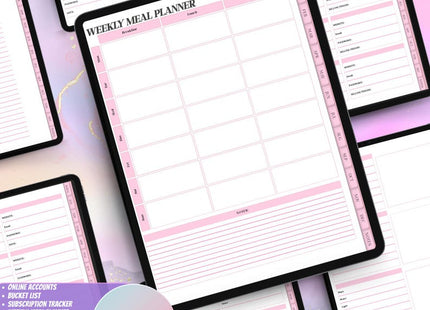 ADHD Digital Planner • Undated GoodNotes Planner • iPad Planner for Adults • Daily & Weekly ADHD Organizer • Neurodivergent-Friendly Layouts