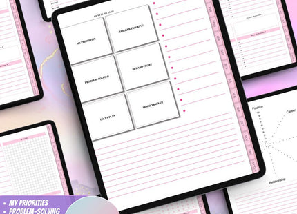 ADHD Digital Planner • Undated GoodNotes Planner • iPad Planner for Adults • Daily & Weekly ADHD Organizer • Neurodivergent-Friendly Layouts