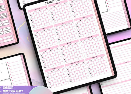 ADHD Digital Planner • Undated GoodNotes Planner • iPad Planner for Adults • Daily & Weekly ADHD Organizer • Neurodivergent-Friendly Layouts