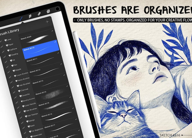 2000+ Procreate Brushes - Mega Bundle For Procreate, Only Brushes - No Stamps, Full Shop Bundle, Procreate Ink, All In One Brushes Procreate