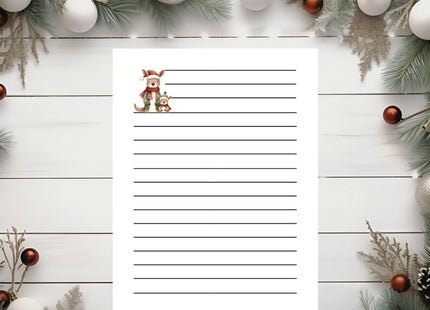Mega Christmas Kids Stationery Pack • Printable Lined & Unlined Paper • Holiday Writing Pages • Cute Christmas Illustrations • PDF Download