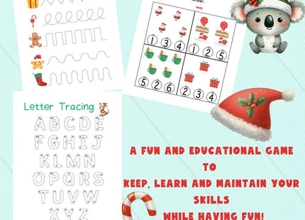 Christmas Activity Bundle for Kids | Educational Worksheets Pack | Festive Learning Printables | Instant Download PDF