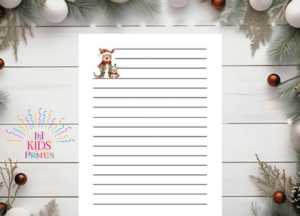Christmas Kids Activity Bundle | 8 Printable Holiday PDF Sheets | Cute Christmas Stationery for Children | Instant Download