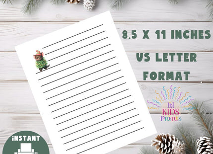 Christmas Kids Activity Bundle | 8 Printable Holiday PDF Sheets | Cute Christmas Stationery for Children | Instant Download