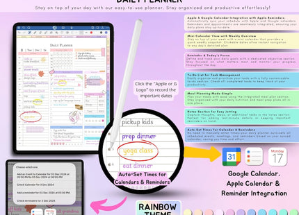 All-in-One Digital Planner Trackers 2025, 2026, 2027 Digital Planner, Digital Journal, Digital Goodnotes Template, Weekly, Daily Planner