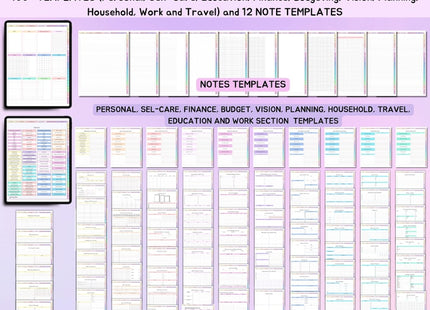 All-in-One Digital Planner Trackers 2025, 2026, 2027 Digital Planner, Digital Journal, Digital Goodnotes Template, Weekly, Daily Planner