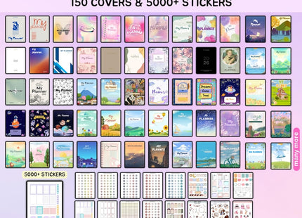 All-in-One Digital Planner Trackers 2025, 2026, 2027 Digital Planner, Digital Journal, Digital Goodnotes Template, Weekly, Daily Planner