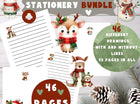 Mega Christmas Kids Stationery Pack • Printable Lined & Unlined Paper • Holiday Writing Pages • Cute Christmas Illustrations • PDF Download