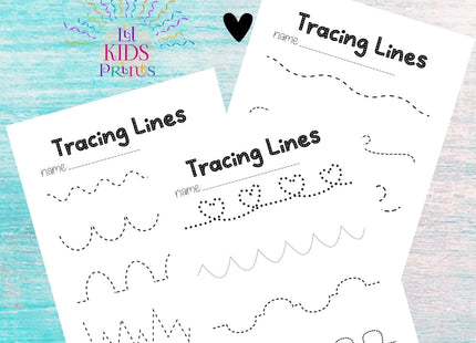 Fine Motor Skills Worksheet for Kids | Number Tracing & Dotted Line Practice | Printable PDF | Homeschool & Preschool Activity
