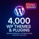 4000+ WordPress Templates, Themes & Plugins Mega-Bundle (Instant Download + 5 Free Bonuses