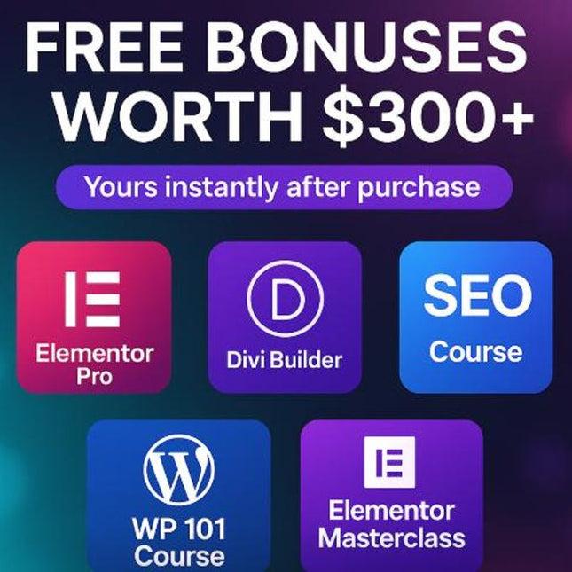 4000+ WordPress Templates, Themes & Plugins Mega-Bundle (Instant Download + 5 Free Bonuses