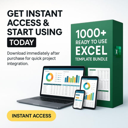 1000+ Excel Collection Bundle | Spreadsheet Templates | Financial & Business Excel Sheets | Data Analysis Tools | PLR | Digital Download