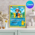 Pokemon Birthday Invitation – Digital Card Themed Template - Crafty Temps
