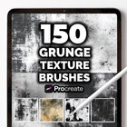150 Grunge Texture Brushes for Procreate | Distressed, Gritty, Vintage, Scratch & Overlay Brush Pack | Procreate Texture Bundle | Digital Download - Crafty Temps