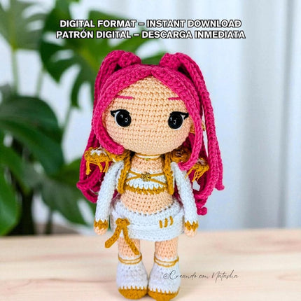 🎤 KPOP Demon Hunters Crochet Pattern Bundle – Rumi, Zoey & Mira Chibi Dolls