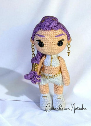 🎤 KPOP Demon Hunters Crochet Pattern Bundle – Rumi, Zoey & Mira Chibi Dolls