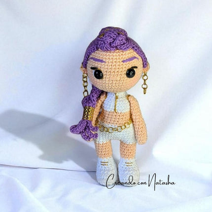 🎤 KPOP Demon Hunters Crochet Pattern Bundle – Rumi, Zoey & Mira Chibi Dolls
