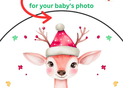 My First Christmas Baby Milestone Printable | Newborn Photo Prop | Digital Holiday Photoshoot Accessory | Instant Download