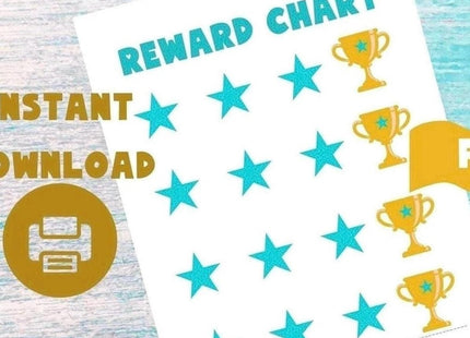Child Reward Star Chart Printable | Kids Motivation Chart | Positive Behavior Tracker | Favor & Encouragement Digital PDF | Instant Download