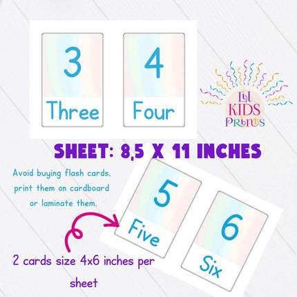 Number Recognition Flashcards 1–10 • Preschool Math Learning • Number & Word Cards • Printable PDF • Instant Download - Crafty Temps