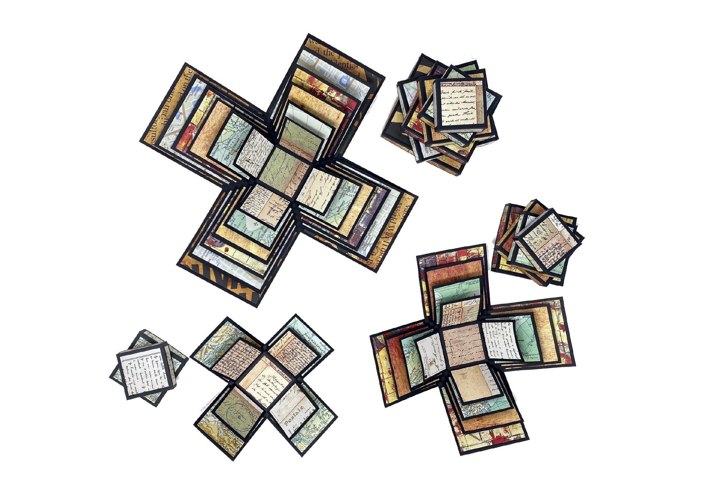 Square Explosion Box SVG Template PDF PNG for Cricut Silhouette ...