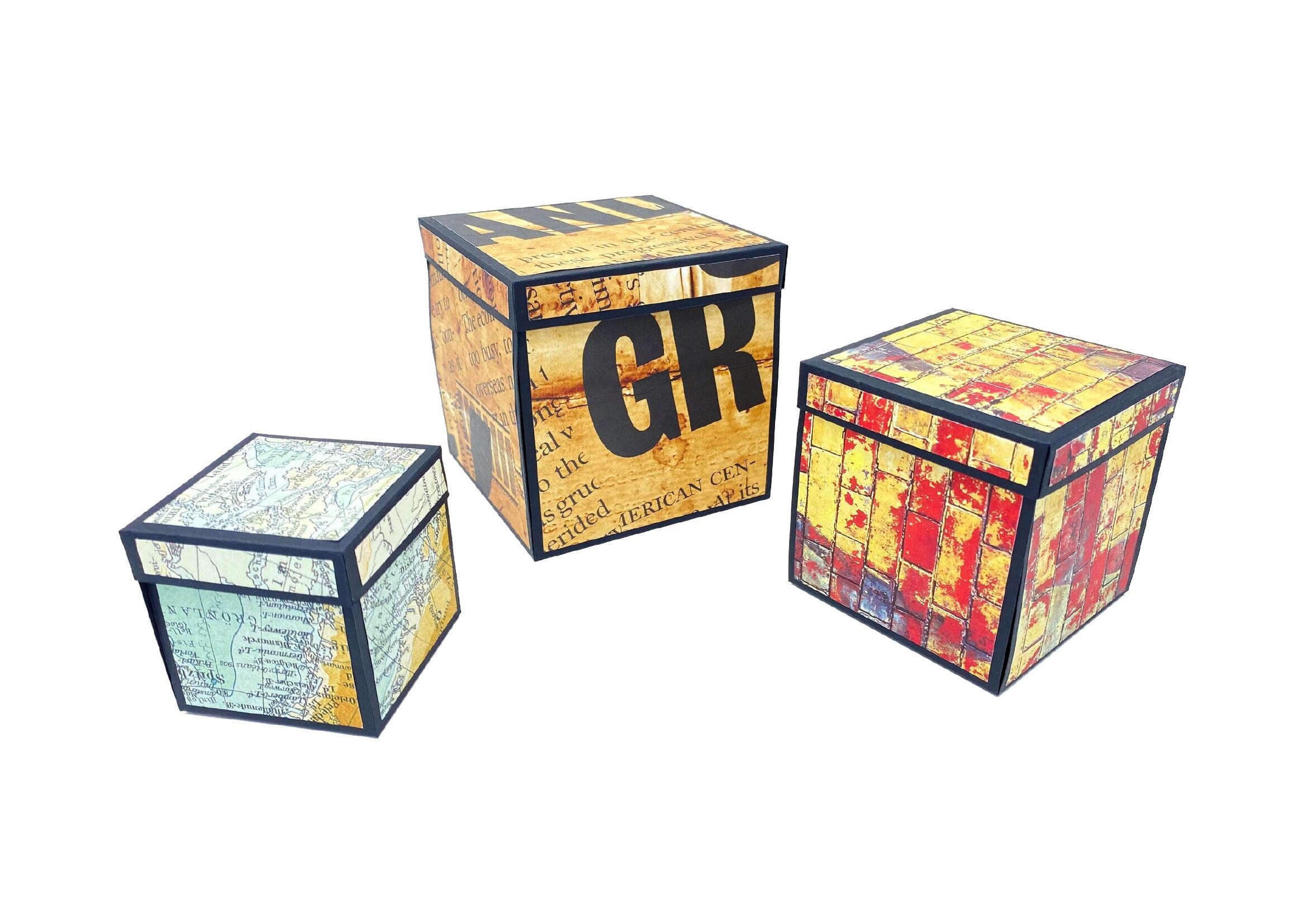 Square Explosion Box SVG Template PDF PNG for Cricut Silhouette ...