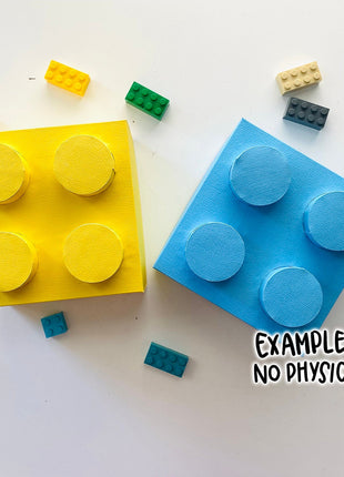 Printable Building Brick Favor Box SVG Template for Cricut