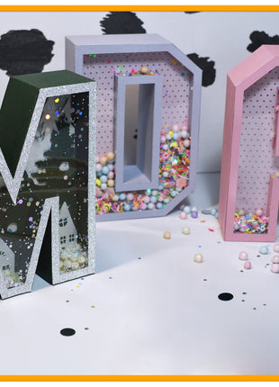 3D Letters SVG Bundle A-Z 0-9 Shaker & Non-Shaker Templates