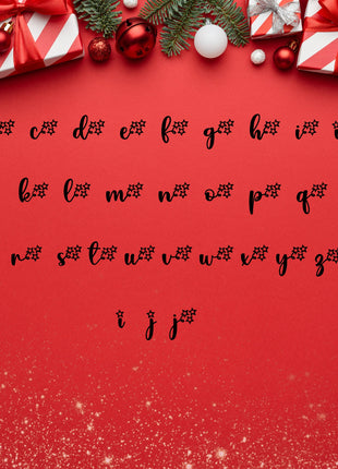 Christmas Script Stars Font Bundle for Cricut, Canva, Procreate