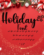 Christmas Script Stars Font Bundle for Cricut, Canva, Procreate