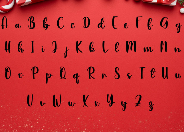 Christmas Script Stars Font Bundle for Cricut, Canva, Procreate