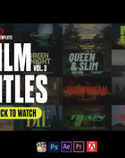 Tropic Cinematic Film Title Templates Pack - 20 Editable Titles