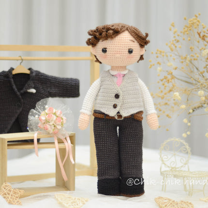 Wedding Couple Crochet Pattern, Bride & Groom Wedding Dolls Pattern Amigurumi, PDF Tutorial (En, Fr, De, Es, Nl, It)
