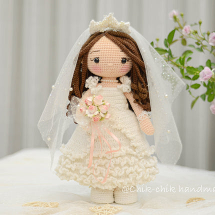 Wedding Couple Crochet Pattern, Bride & Groom Wedding Dolls Pattern Amigurumi, PDF Tutorial (En, Fr, De, Es, Nl, It)