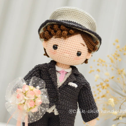 Wedding Couple Crochet Pattern, Bride & Groom Wedding Dolls Pattern Amigurumi, PDF Tutorial (En, Fr, De, Es, Nl, It)