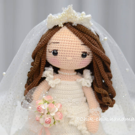 Wedding Couple Crochet Pattern, Bride & Groom Wedding Dolls Pattern Amigurumi, PDF Tutorial (En, Fr, De, Es, Nl, It)