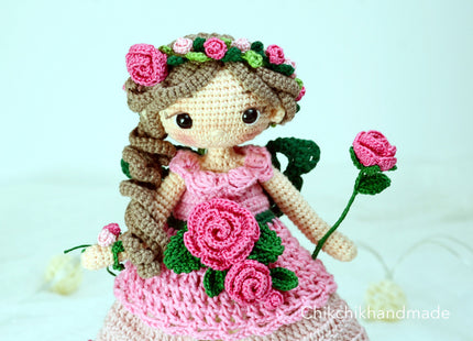 Crochet Fairy Doll Pattern Amigurumi, ISABELLE the Pixie, PDF Tutorial (En, Fr, De, Es, Nl, It)