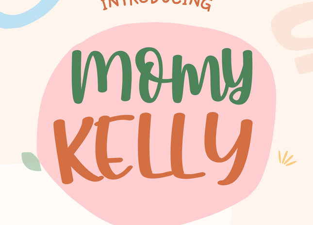 Momy Kelly Handwritten Script Font for Cricut Canva Procreate