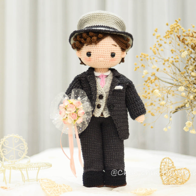 Wedding Couple Crochet Pattern, Bride & Groom Wedding Dolls Pattern Amigurumi, PDF Tutorial (En, Fr, De, Es, Nl, It)