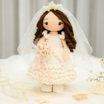 Wedding Couple Crochet Pattern, Bride & Groom Wedding Dolls Pattern Amigurumi, PDF Tutorial (En, Fr, De, Es, Nl, It)