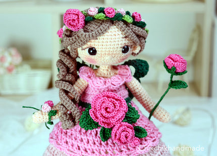Crochet Fairy Doll Pattern Amigurumi, ISABELLE the Pixie, PDF Tutorial (En, Fr, De, Es, Nl, It)