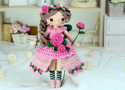 Crochet Fairy Doll Pattern Amigurumi, ISABELLE the Pixie, PDF Tutorial (En, Fr, De, Es, Nl, It)