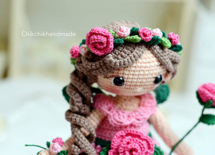 Crochet Fairy Doll Pattern Amigurumi, ISABELLE the Pixie, PDF Tutorial (En, Fr, De, Es, Nl, It)