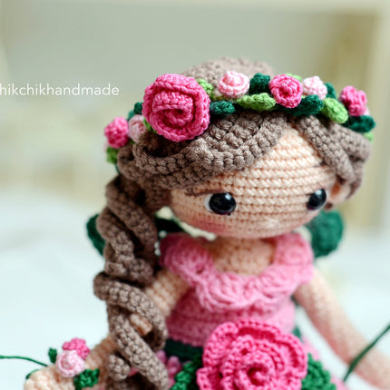 Crochet Fairy Doll Pattern Amigurumi, ISABELLE the Pixie, PDF Tutorial (En, Fr, De, Es, Nl, It)