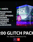 200+ Glitch Pack Bundle for Adobe Premiere Pro Templates